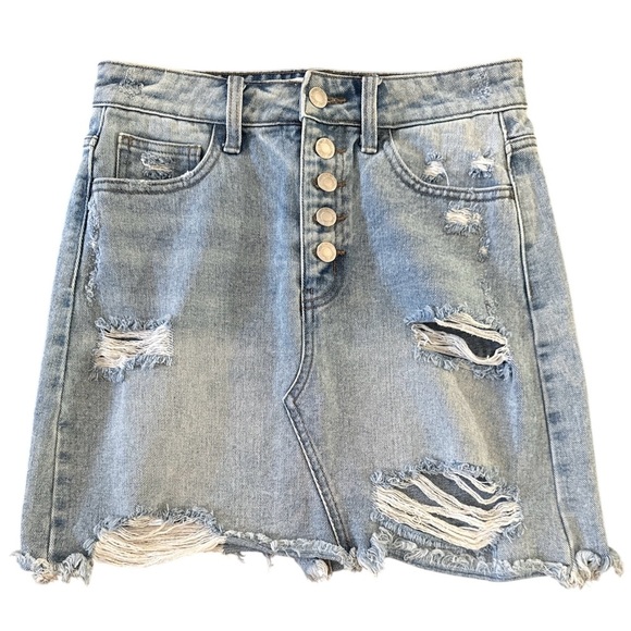 VERVET Blue A-line Mini Skirt for Casual Days-like new condition & adorable! 🥰 - Picture 1 of 5